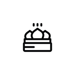 Dim sum icon vector design trendy