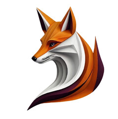 Obraz premium Fox Logo Vector Design 2024, Free Fox Logo Adobe Stock, Fox single icon