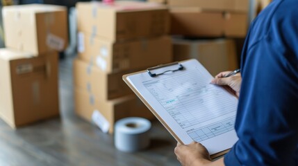 The clipboard with inventory