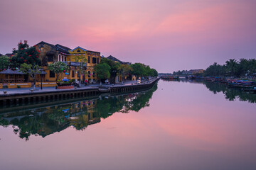 Obraz premium Sunrise in Hoi An ancient town, Vietnam
