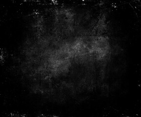 Black grunge horror background, old wall, distressed scary texture