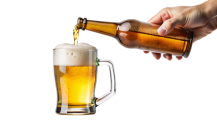 A frothy glass beer, perfect refreshment for a pub