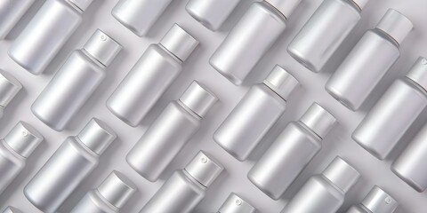 Studio Lighting Showcase of Aluminum Deodorant Sprays. Concept Product Photography, Studio Lighting, Aluminum Spray Cans, Deodorant Showcase