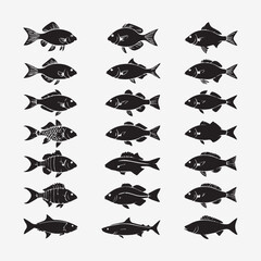 High-Quality Fish Vector Silhouette: Download Free & Premium Designs for Your Projects