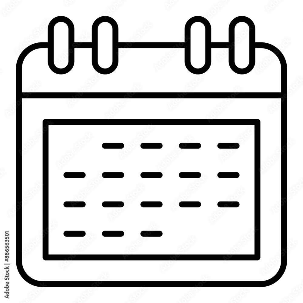 Wall mural Calendar Icon