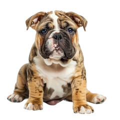 Obraz premium English bulldog on a transparent background