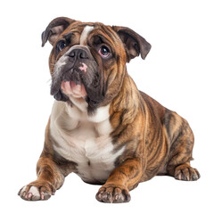 Obraz premium English bulldog on a transparent background
