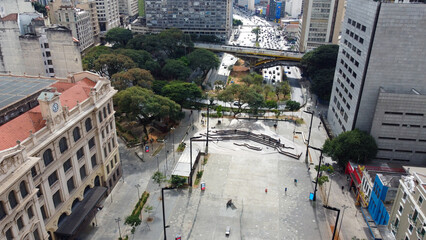 Vale do Anhangabau na cidade de são paulo, brasil