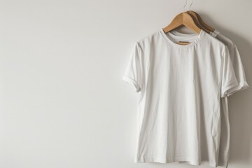 Plain White T-Shirt on Hanger