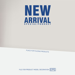 Obraz premium Display stand on background for decoration