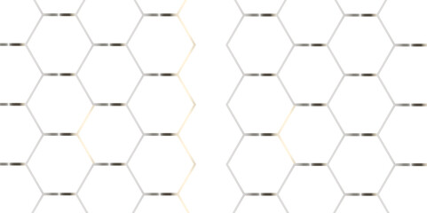 Abstract white 3d hexagon creative grid honeycomb structure mosaic pattern background. luxury minimal technology network abstraction tech digital tile vector wall banner surface polygon background.