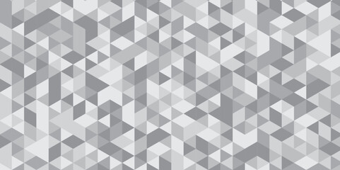 Abstract vector Triangle shape retro wall grid pattern geometric ornament tile vector square element. black and gray background seamless mosaic and low polygon triangle texture.