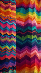 Trippy geometric colorful patterns