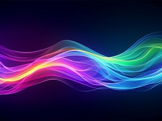Fototapeta premium Abstract colorful wave background for digital art and design.
