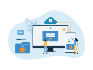 Cyber Security Vector Template