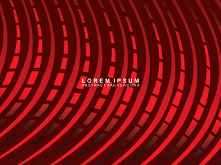 Abstract background of red wavy lines. Red background with shining gradient wave pattern. Modern design for banners, cards, web design, banners, certificates, etc.