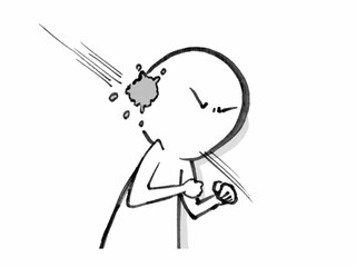 狙撃される人物のイメージイラスト　コミック