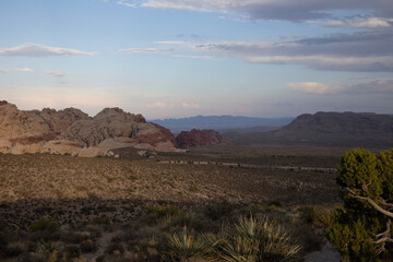 sunset in the mountains