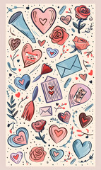 Valentine's Day cartoon cards