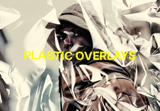 Plastic Texture Overlays Mockup With Generative AI