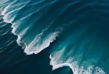 Beautiful beach scenery, high angle view of the sea