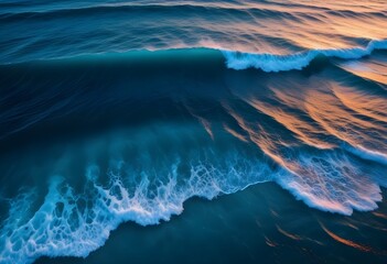 Beautiful beach scenery, high angle view of the sea