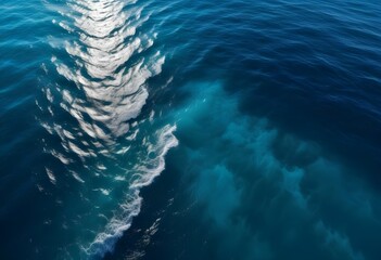 Beautiful beach scenery, high angle view of the sea