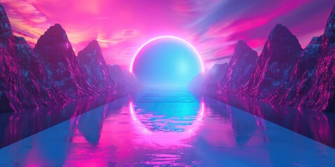Mountain Lake Sunset
