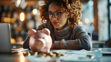 Serene Personal Finance Workshop with Engaged Participants Learning About Debt Management and Financial Wellness