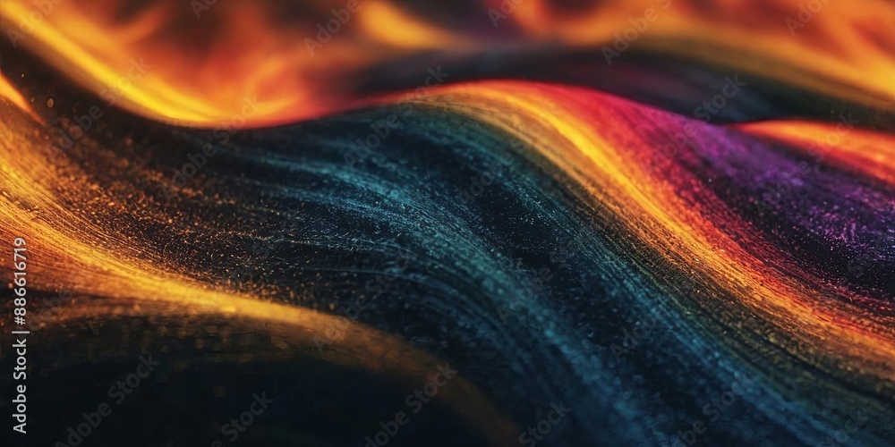 Poster a lively, abstract canvas bursting with various colors