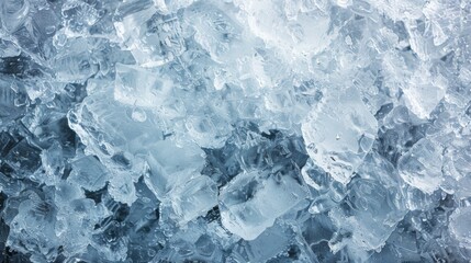 Obraz premium Texture of ice and frozen Coconut background