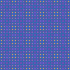 seamless pattern: violet with yellow flowers against blue