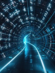 Fototapeta premium Tunnel with Light at End