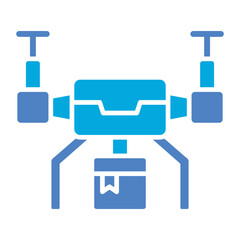 Obraz premium Drone Delivery Icon