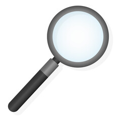 Realistic magnifying glass. Vector illustration