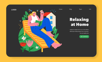 Final Days Summer Vacation. Flat Vector Illustration