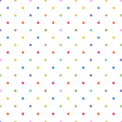 Flower shape design pattern on white background - Seamless colorful wrapping paper pattern wallpaper - Cute background concept.