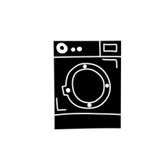 washing machine silhouette icon