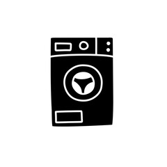 washing machine silhouette icon