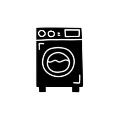 washing machine silhouette icon