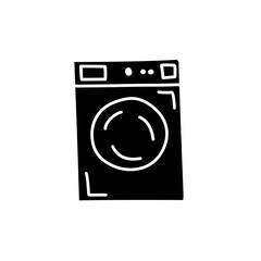 washing machine silhouette icon