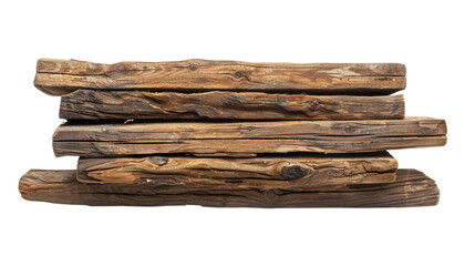 Fototapeta premium Stack of Rustic Wooden Planks
