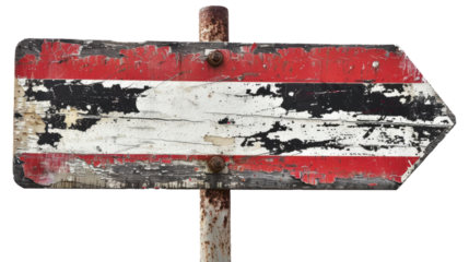 Weathered Wooden Arrow Sign