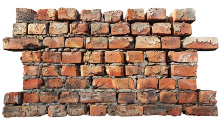 Obraz premium Close-Up of a Weathered Brick Wall