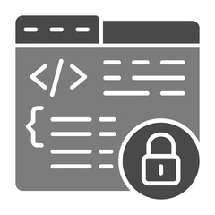 Obraz premium Web Security Icon