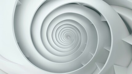 Fototapeta premium Spiral design on white background