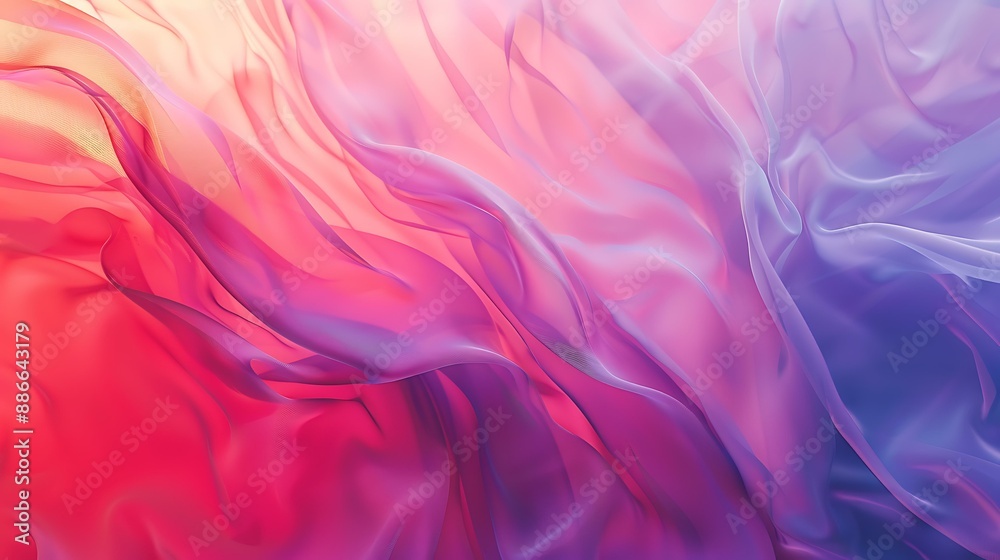 Poster soft gradient hues merging seamlessly to form a calming and fluid abstract background with subtle te