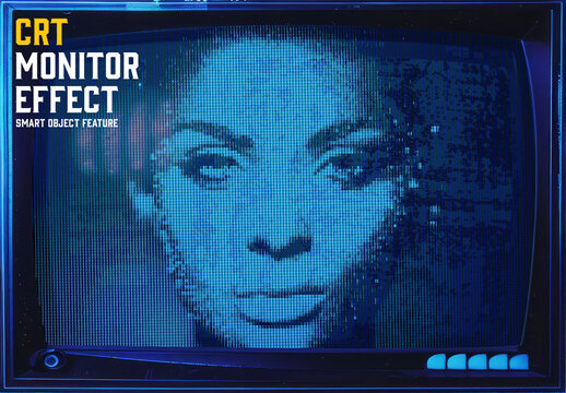 CRT Monitor Effect with Generative AI