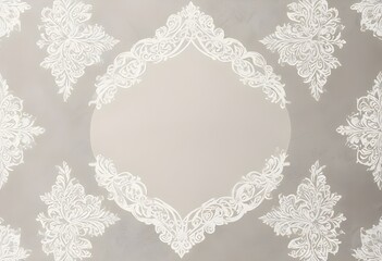white lace frame