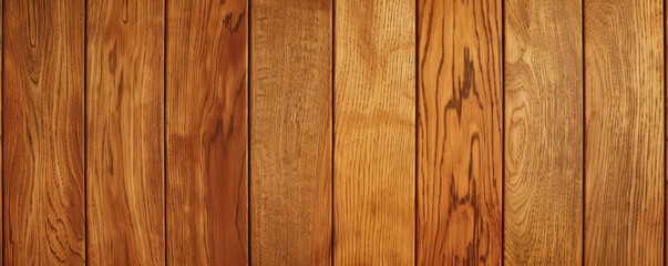 Naklejka premium A detailed look at oak wood paneling with a rich, honey-colored finish. The natural grain and slightly matte surface give it a timeless, luxurious feel.